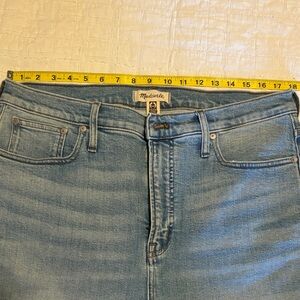 Madewell High Rise Denim Jeans in Light Blue